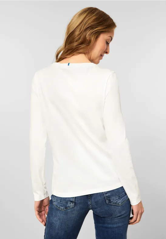 T-shirt à imprimé photo vanilla white