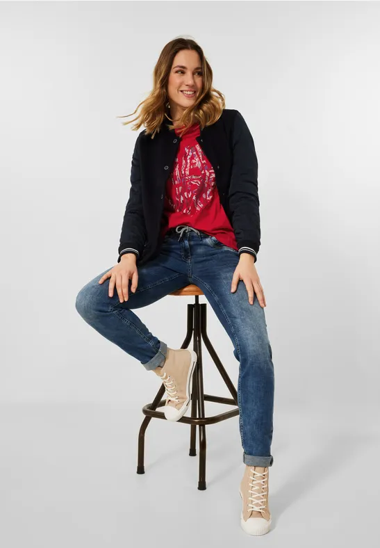 Shirt met fotoprint strong red