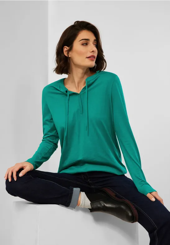 T-shirt style tunique smaragd green