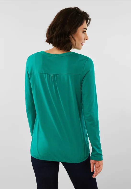 T-shirt style tunique smaragd green