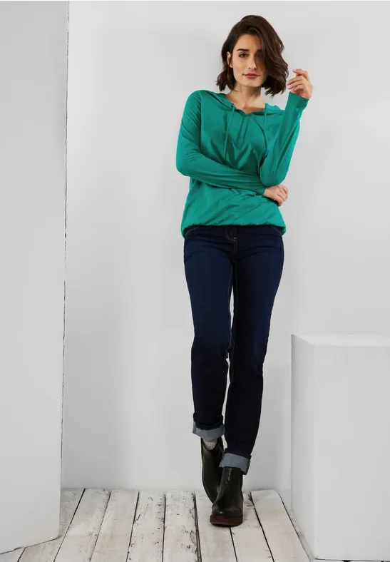 T-shirt style tunique smaragd green