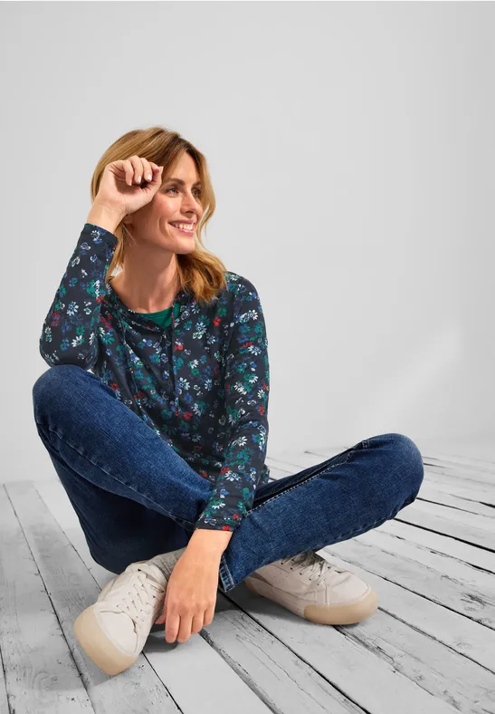 T-shirt style tunique deep blue