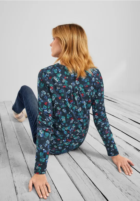 T-shirt style tunique deep blue