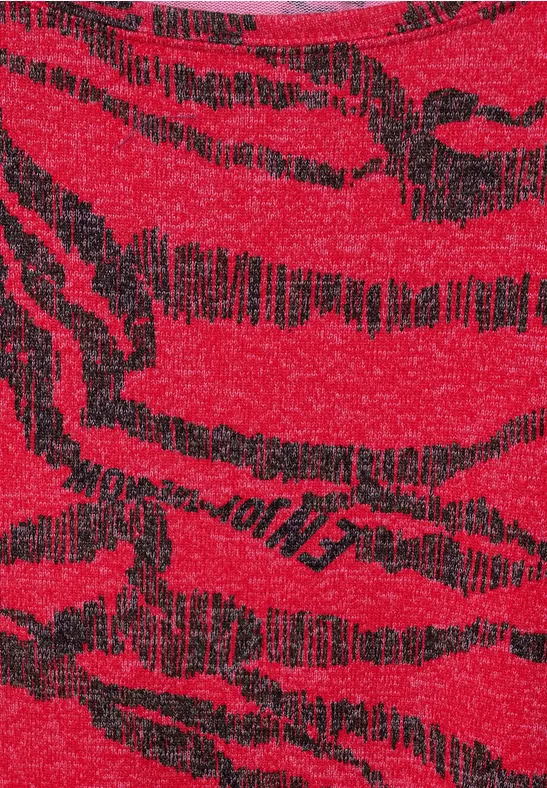 T-shirt avec imprimé all-over strong red melange