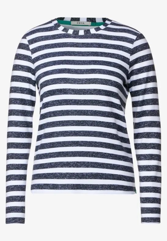 Shirt met gestreept patroon deep blue