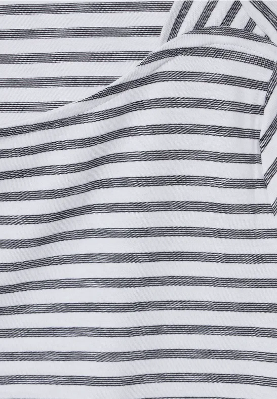 T-shirt met gestreept patroon deep blue