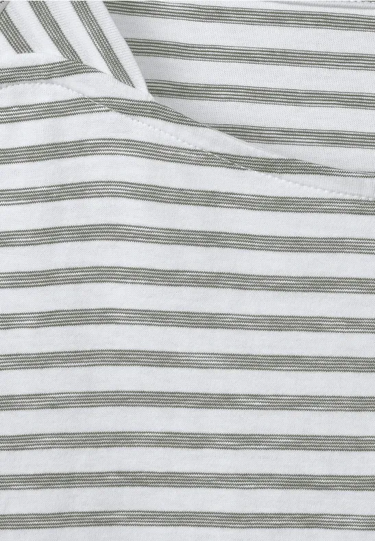 T-Shirt mit Streifenmuster desert olive green
