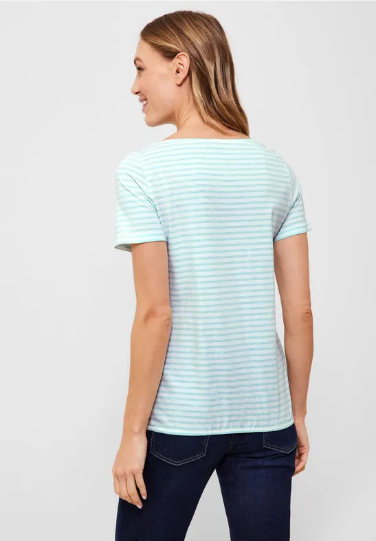 T-shirt à rayures cool mint green