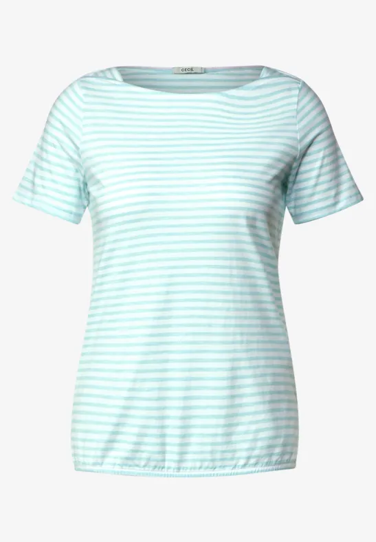 T-shirt à rayures cool mint green
