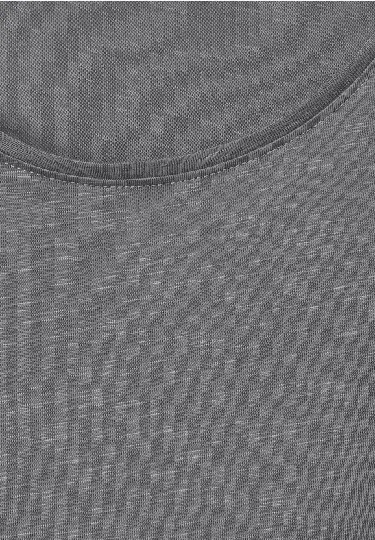 T-shirt in effen kleur graphite light grey