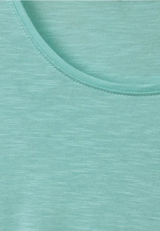 T-shirt in effen kleur cool mint green