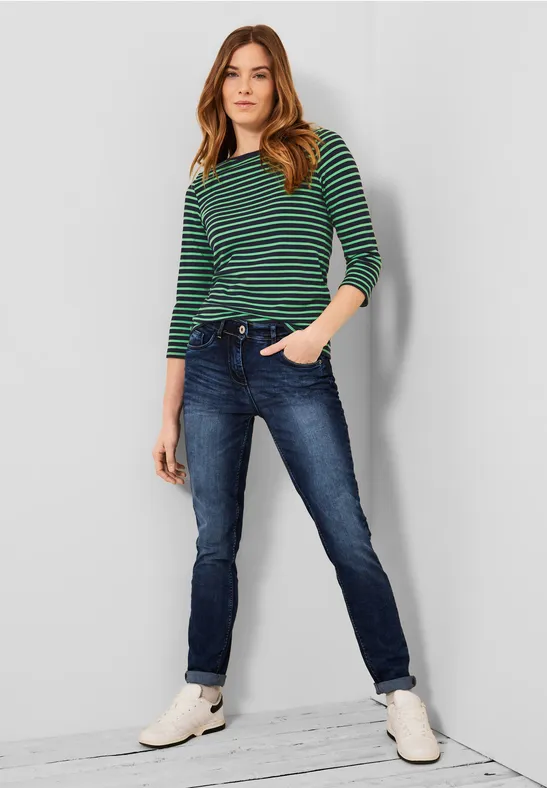 T-shirt à rayures deep blue
