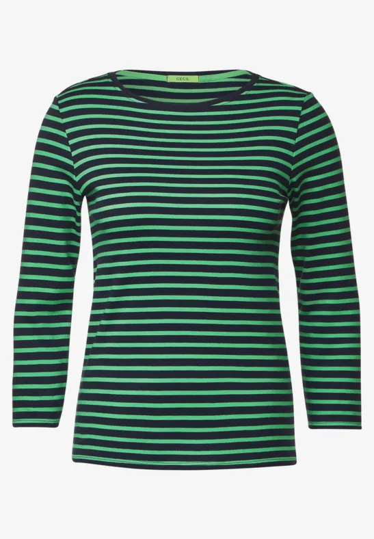 T-shirt à rayures deep blue