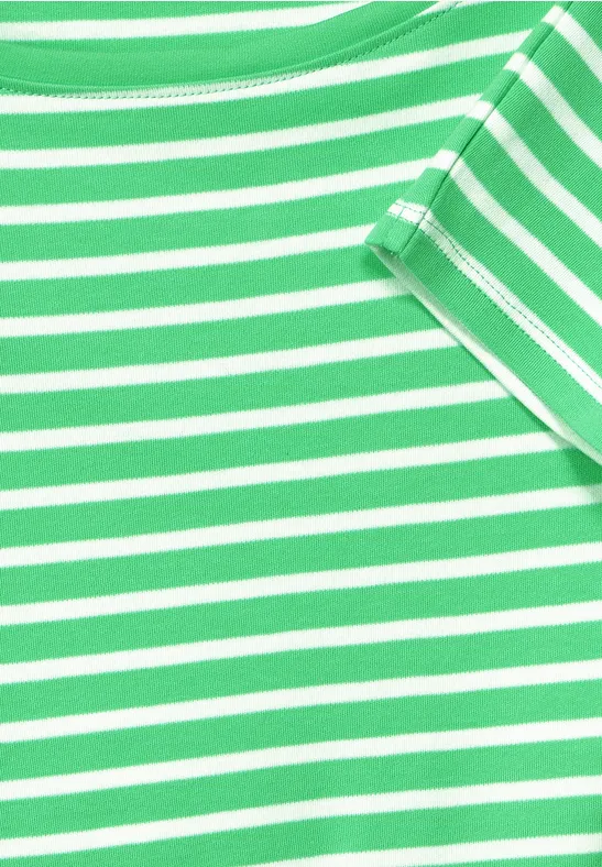 Shirt met gestreept patroon smash green
