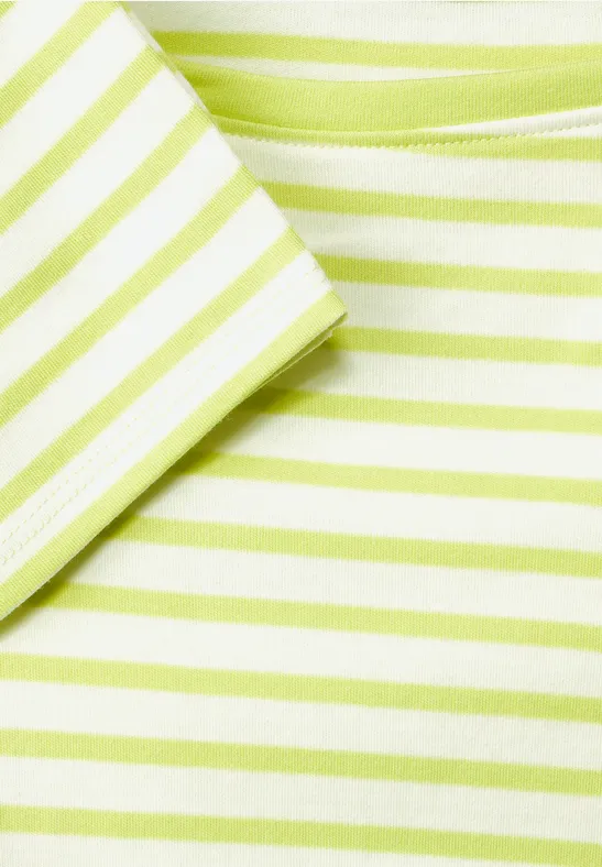 Shirt met gestreept patroon limelight yellow