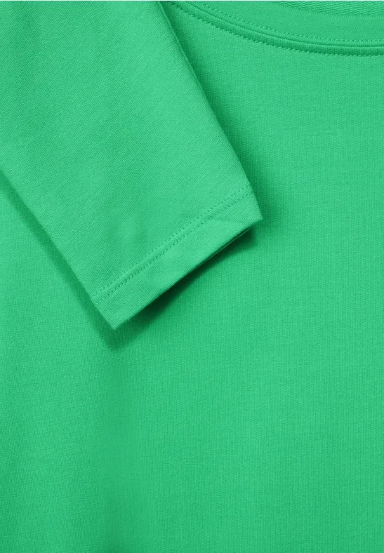 Shirt in effen kleur smash green