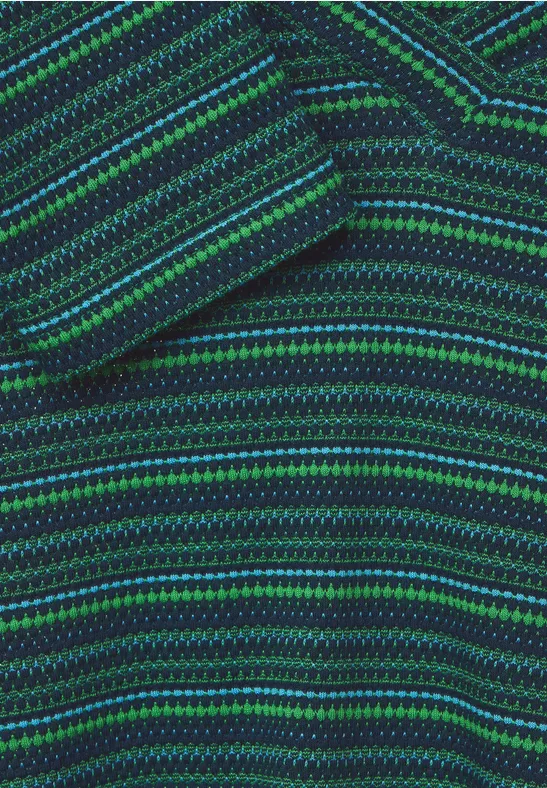 Multicolor shirt met structuur deep blue