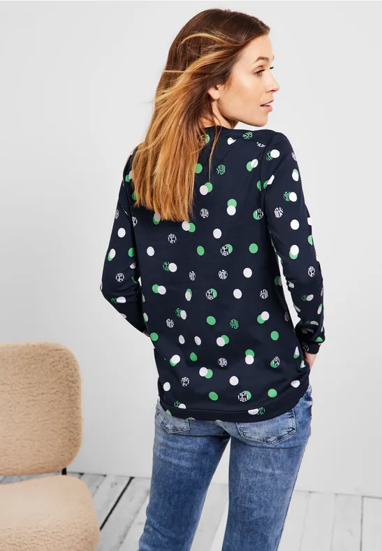 Big Dots Shirt deep blue