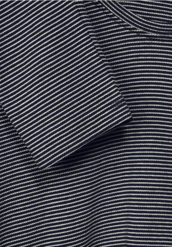 Shirt met elastische zoom deep blue