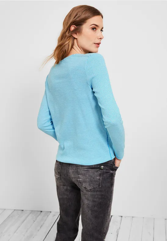 Shirt met elastische zoom club blue