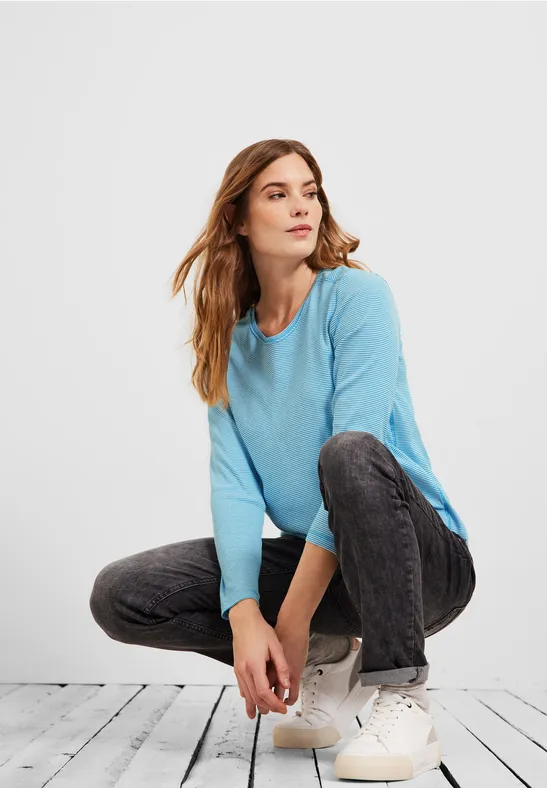 Shirt met elastische zoom club blue