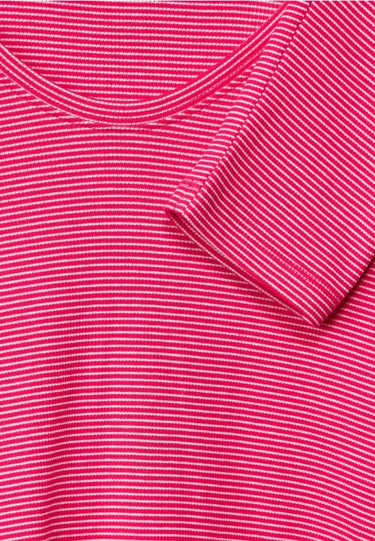 Shirt met elastische zoom fresh pink
