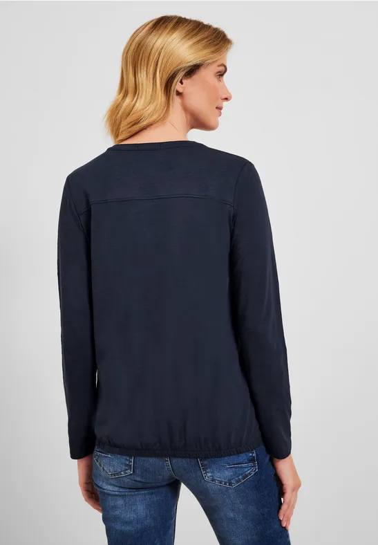 T-shirt style tunique deep blue