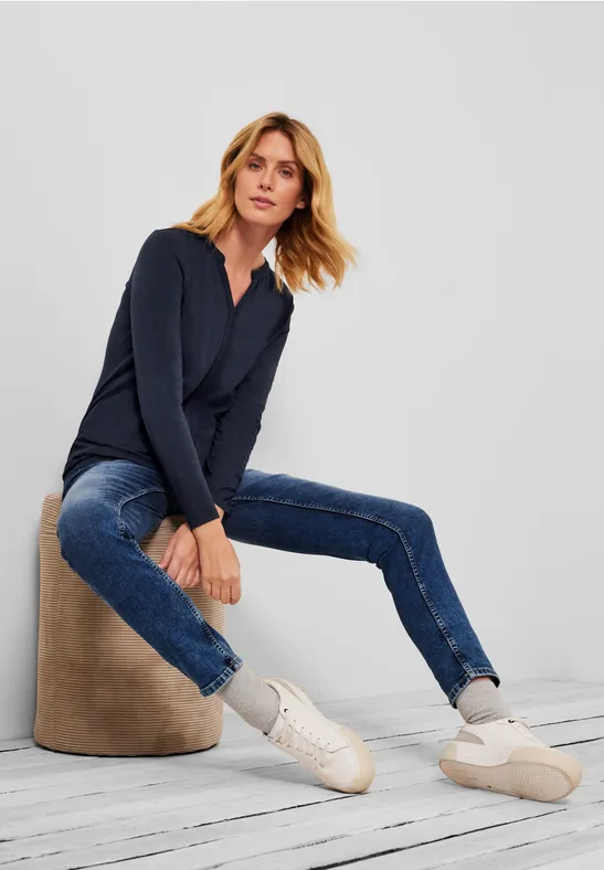 T-shirt style tunique deep blue