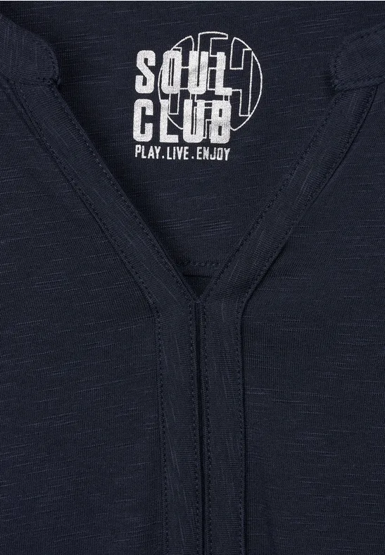 T-shirt style tunique deep blue