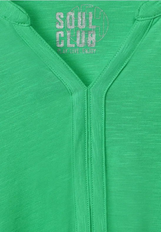 T-shirt style tunique smash green