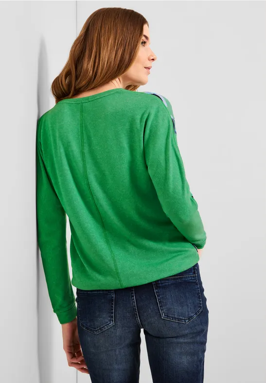 T-shirt avec imprimé all-over smash green melange