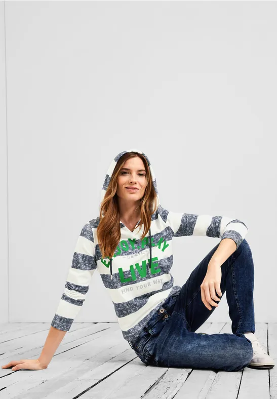 Shirt met strepen deep blue
