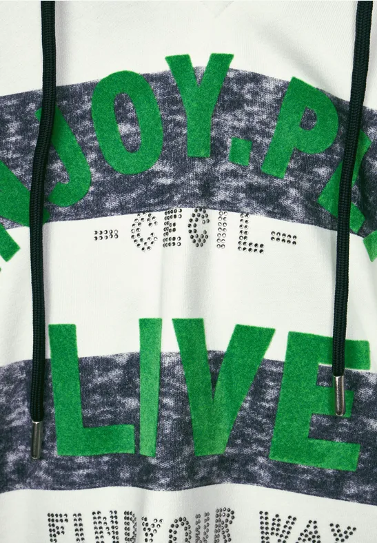 Shirt met strepen deep blue