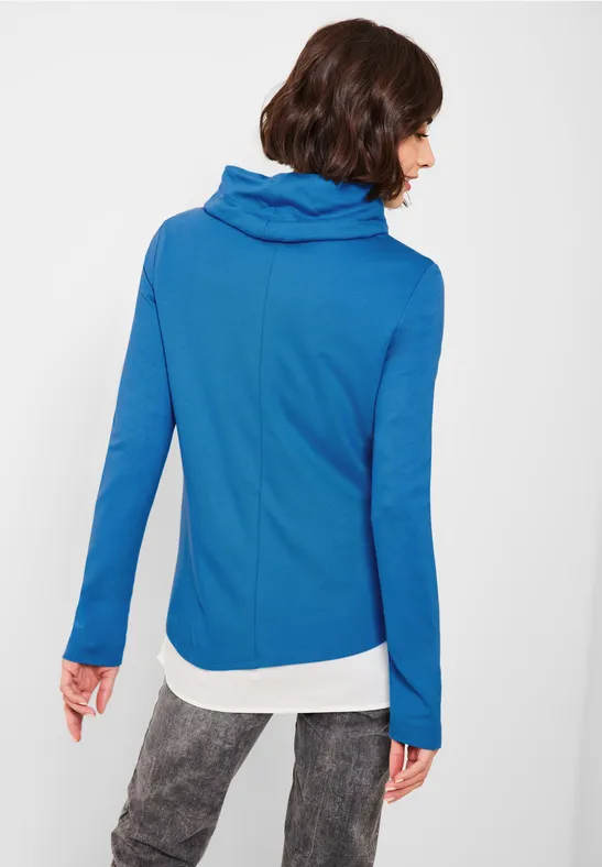 Shirt mit großem Kragen club blue