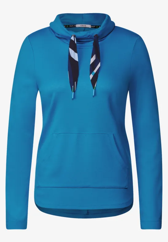 Shirt mit großem Kragen club blue