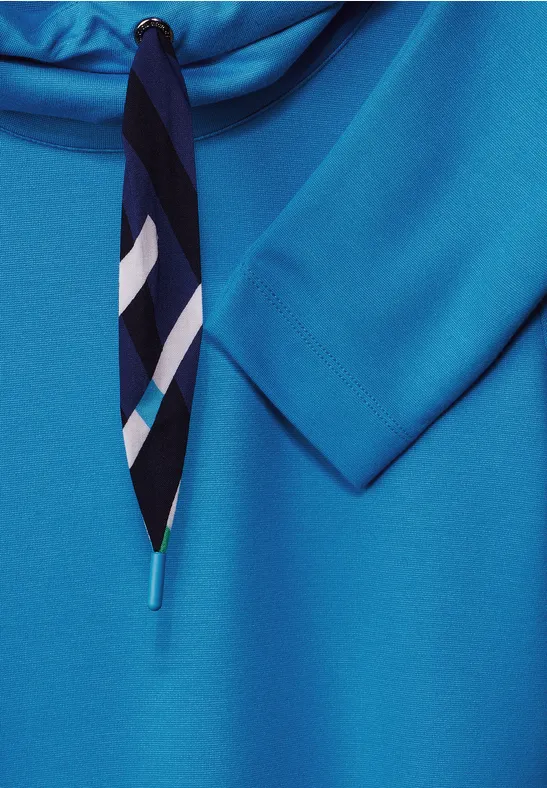 Shirt mit großem Kragen club blue