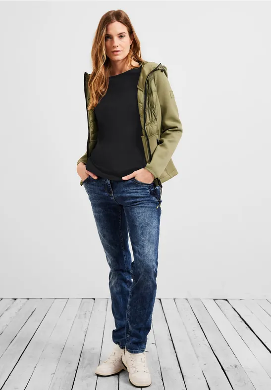 T-shirt basique à manches 3/4 Black