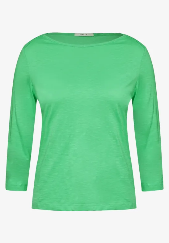 Shirt met 3/4-mouwen smash green