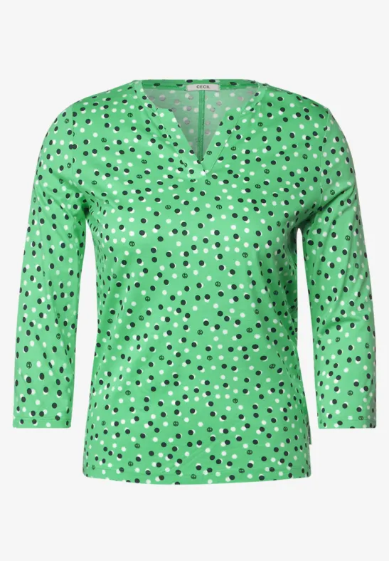 T-shirt style tunique smash green
