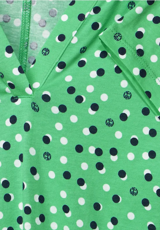 T-shirt style tunique smash green
