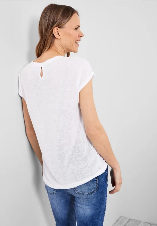 T-shirt met fotoprint White