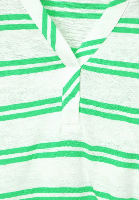 Sweatshirt mit Streifen vanilla white