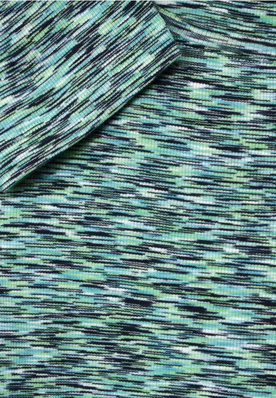 Multicolor Melange Shirt multi green melange