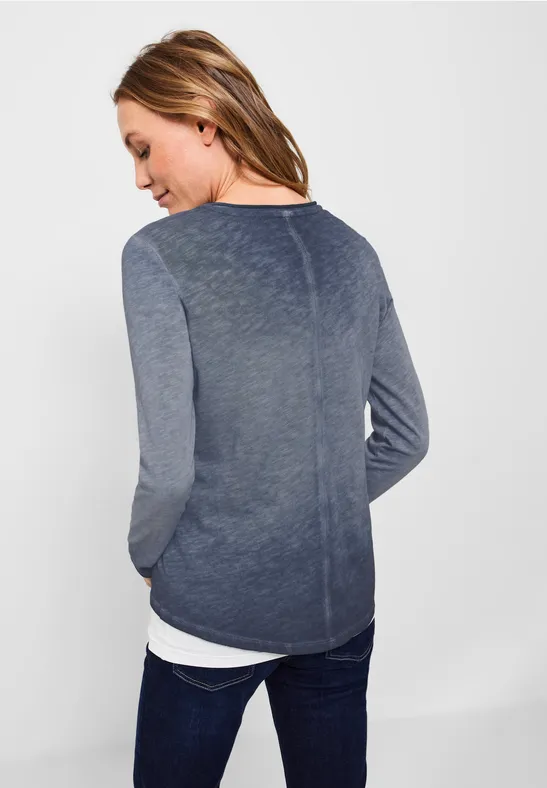 T-shirt aspect délavé deep blue