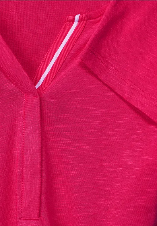 Shirt in effen kleur fresh pink