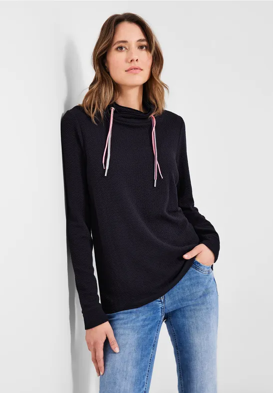 Shirt mit großem Kragen deep blue