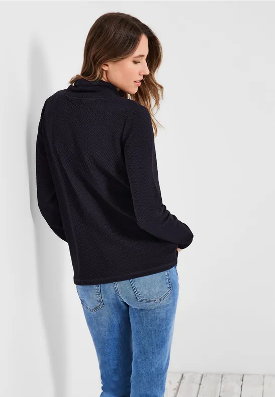 Shirt mit großem Kragen deep blue