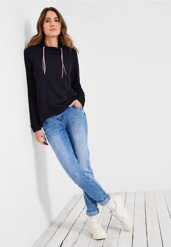 Shirt mit großem Kragen deep blue