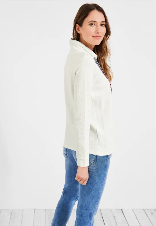 Shirt met grote kraag vanilla white