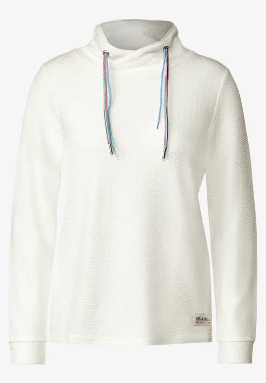 Shirt met grote kraag vanilla white